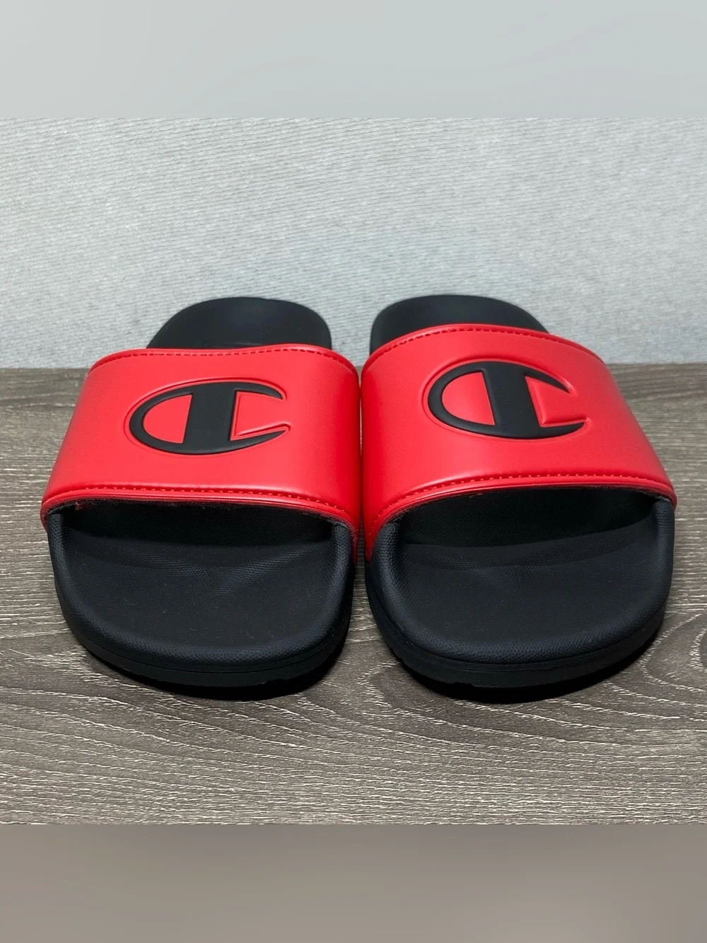 CHAMPION Youth Red Slipper Slides Size 13Y